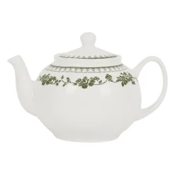 Théière en faïence vert 1.15L - Faustine