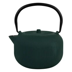 Théière en fonte et inox vert 1L - Tresse