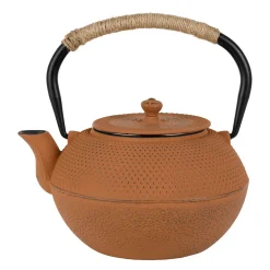 Théière en fonte terre avec filtre 1.2L - Picots
