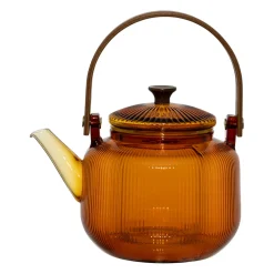 Théière en verre ambre avec filtre 85cl - Dilacia