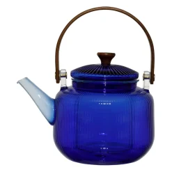 Théière en verre bleu 85cl - Dilacia