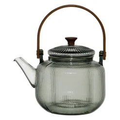 Théière en verre gris avec filtre 85cl - Dilacia