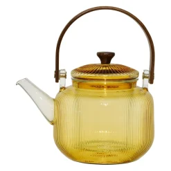 Théière en verre jaune 85cl - Dilacia