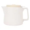 Théière mate avec filtre verde blanc 1l en grès