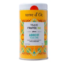 Tisane abricot tilleul fraise- pot en métal - 70g ab