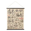 Toile bicyclette noir et rouge
