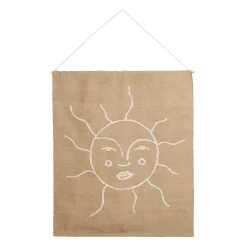 Toile "soleil" en jute naturel 125x150cm - Aurore