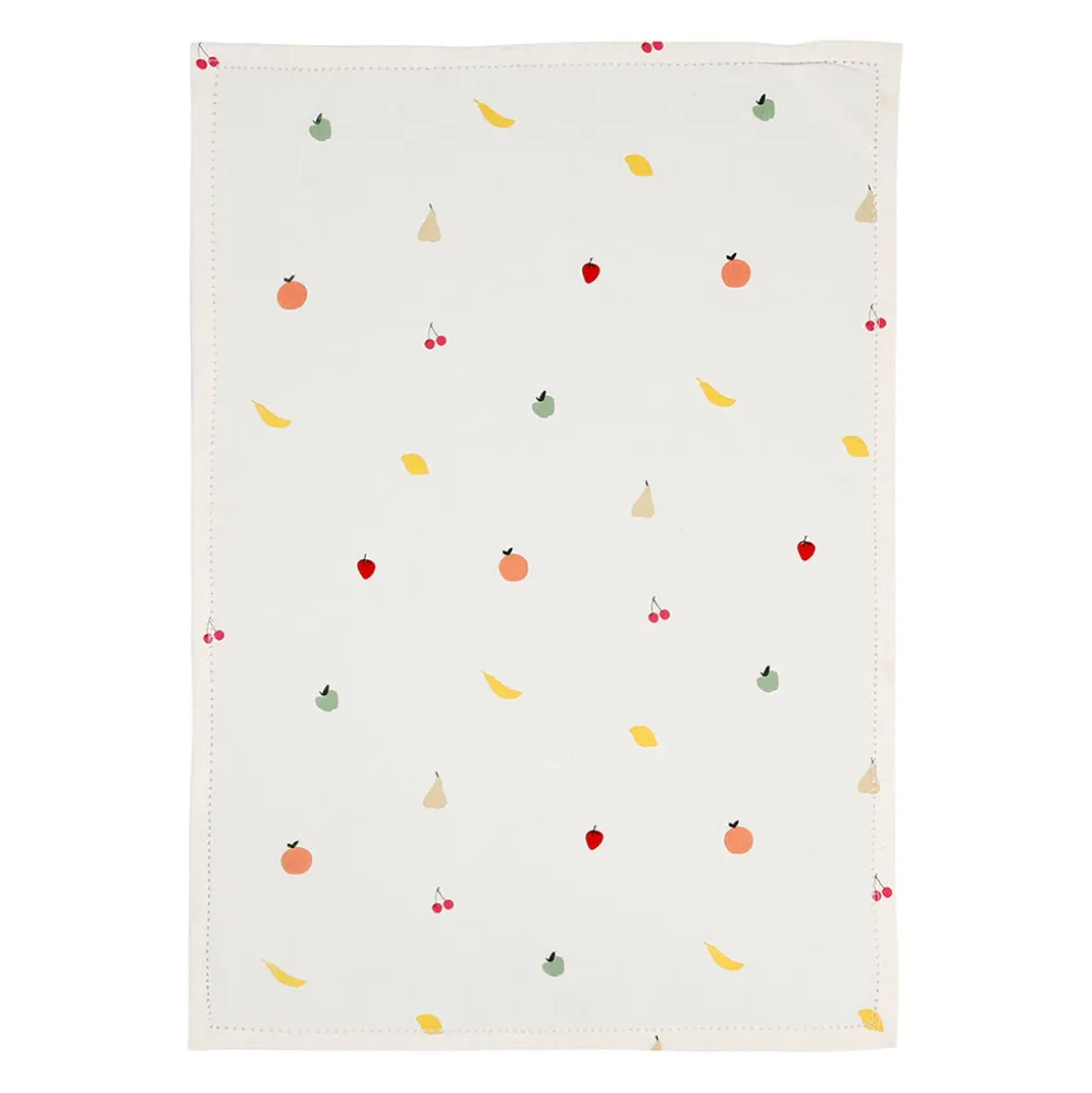 Torchon en coton multicolore 50x70cm - Les Fruits