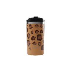 Travel mug isotherme en inox léopard camel 350 ml