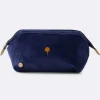 Trousse de toilette en coton bleu marine
