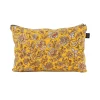Trousse fleurie en lin ocre - Samara