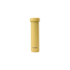Tube pour 12 pastilles Solid Drinks en inox jaune