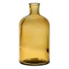 Vase bouteille ambre en verre recyclé - comete