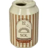 Vase canette de soda en faïence nude h11cm