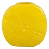 Vase citron en verre jaune h15cm - Vitoria