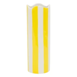 Vase cylindrique en grès écru h23.5cm - Patchuca