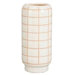 Vase en céramique blanc cassé h32cm - Jake