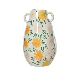 Vase en céramique fleurs h27cm