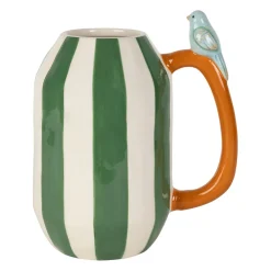 Vase en dolomite vert et orange h24cm - Somptua