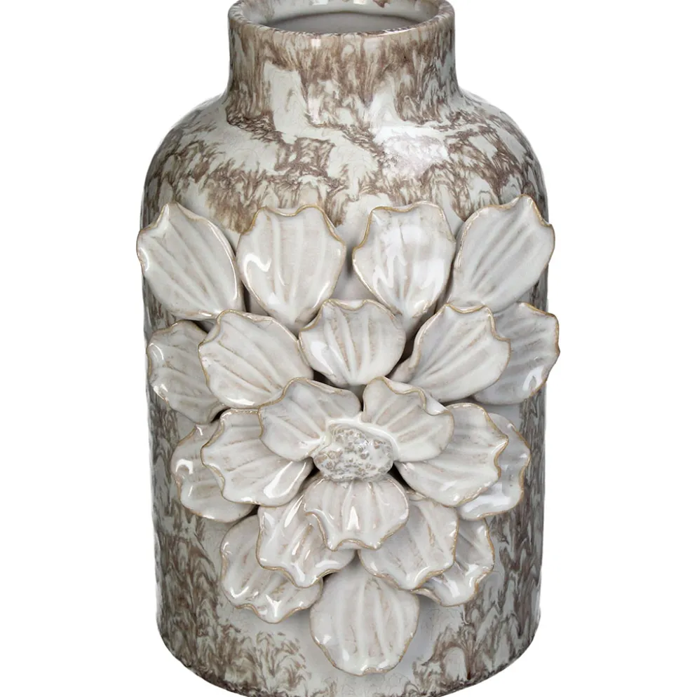 Vase en grès blanc H23cm