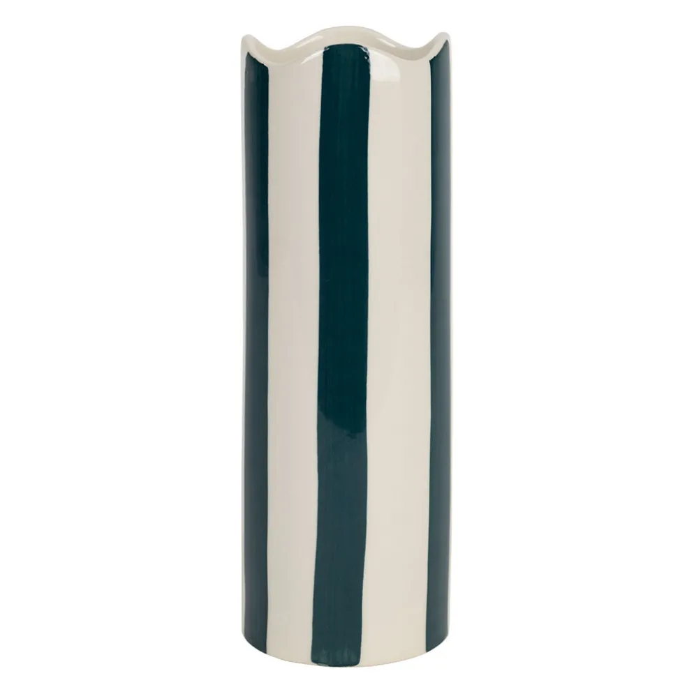 Vase en grès émeraude h23.5cm - Artist