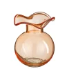 Vase en verre fumé orange h19cm - Mira
