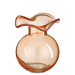 Vase en verre fumé orange h19cm - Mira