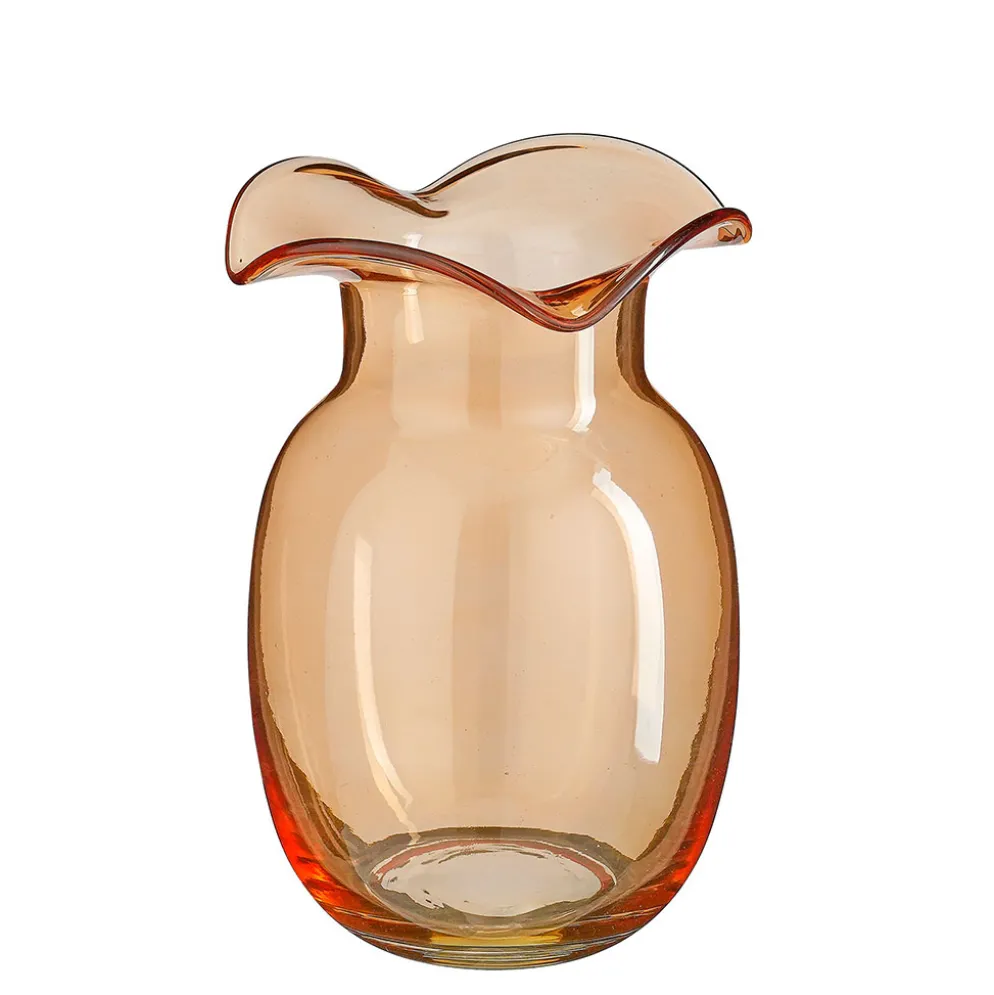 Vase en verre orange h27cm - Mira