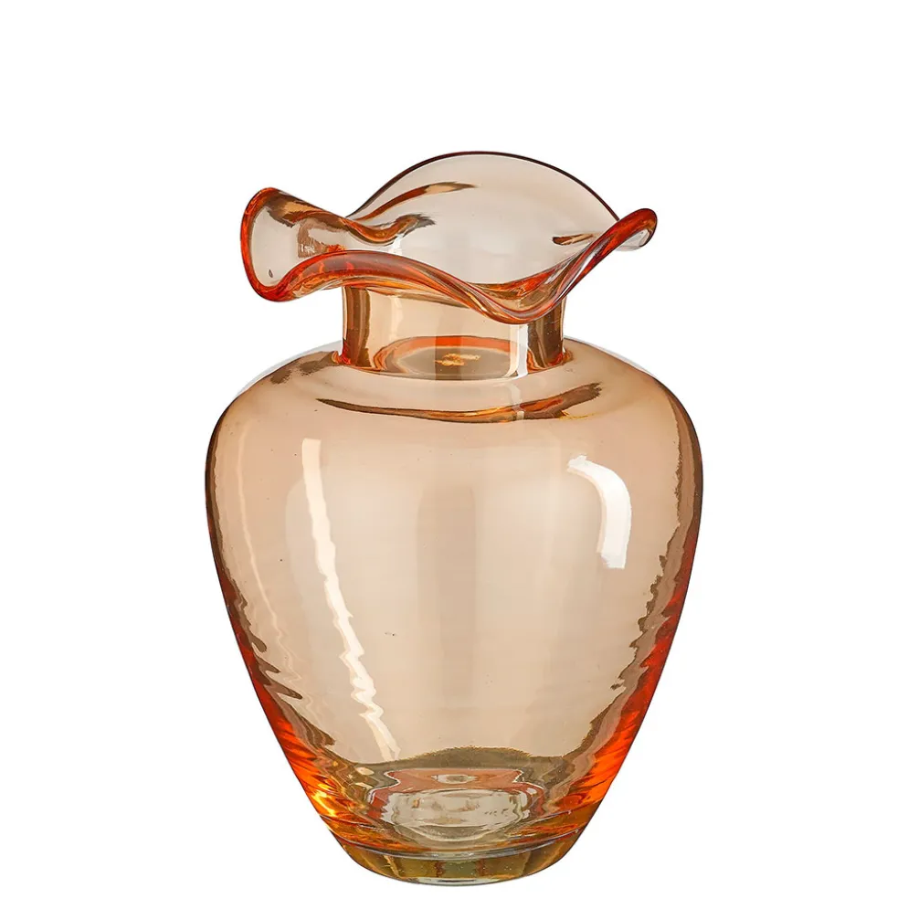 Vase en verre orange h22cm - Mira