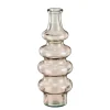 Vase en verre recyclé fumé rose h40cm - Sira