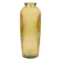 Vase en verre recyclé jaune pâle h72cm - Aheli