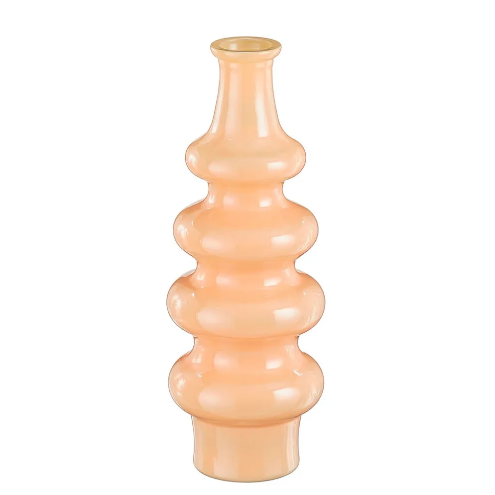 Vase en verre recyclé rose h40cm - Sira