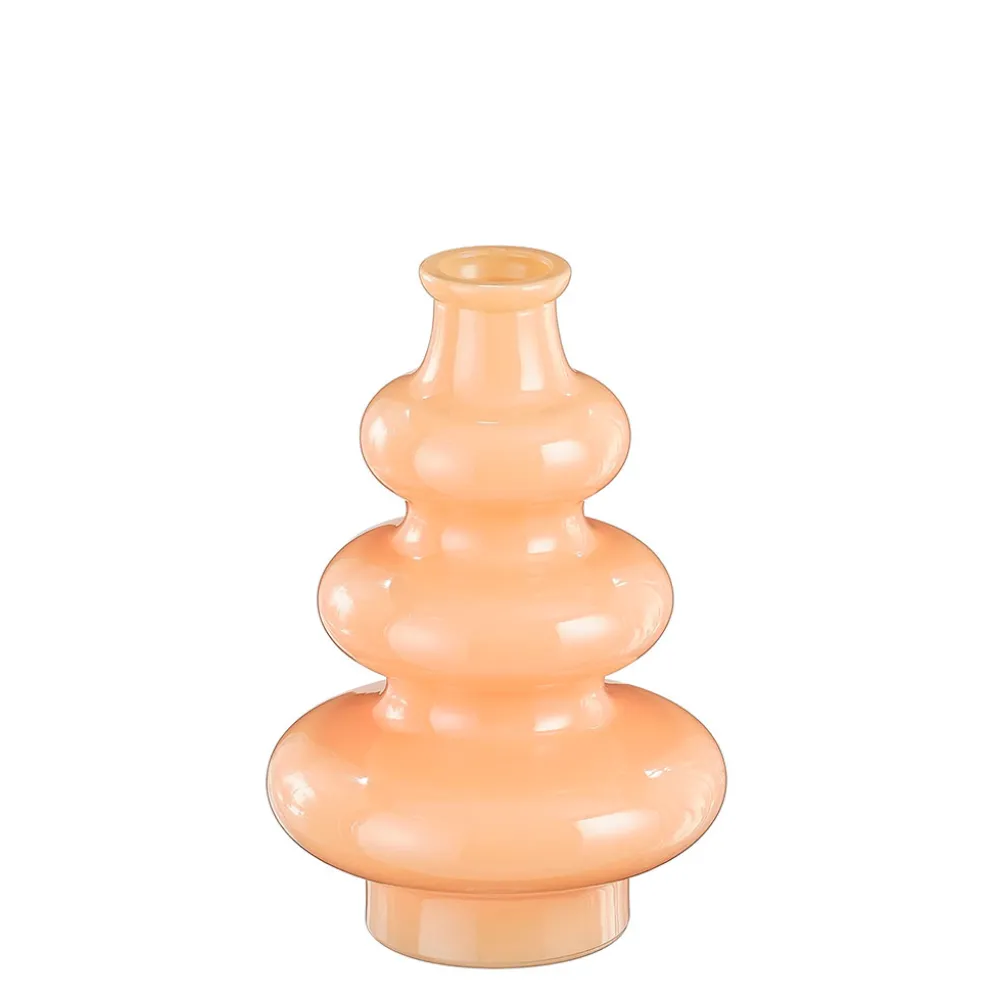 Vase en verre recyclé rose h22cm - Sira