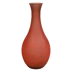 Vase en verre recyclé rose satiné h75cm - Issea