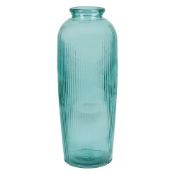 Vase en verre recyclé turquoise h72cm - Aheli
