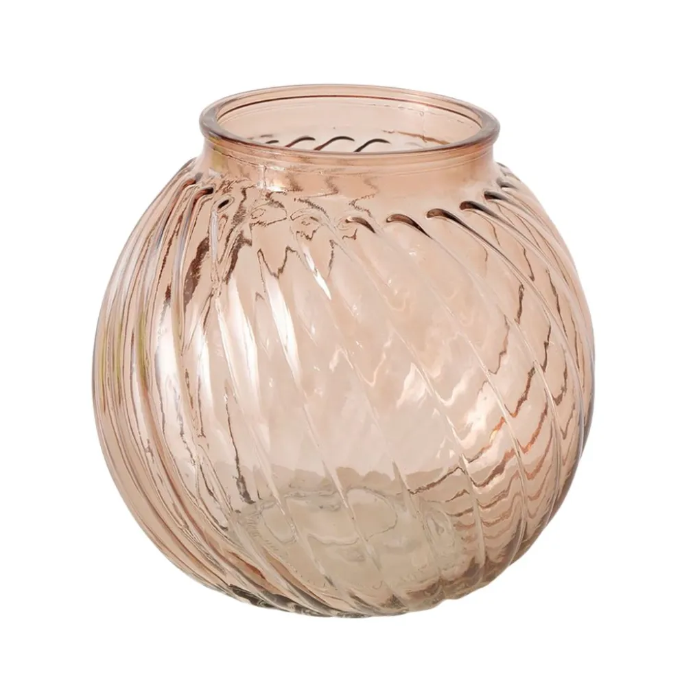 Vase en verre transparent h14cm - Valea