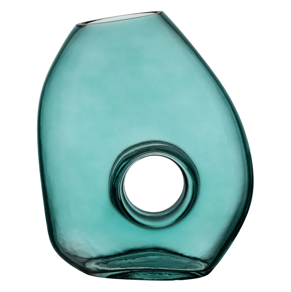 Vase en verre turquoise h22cm - Cyrius