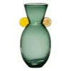 Vase en verre vert h28.5cm - Pop'S