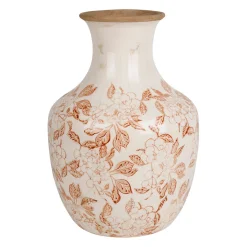 Vase fleur en grès rouge antique h31cm - Sinhoue