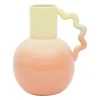 Vase pichet en grès corail h24cm - Lumi
