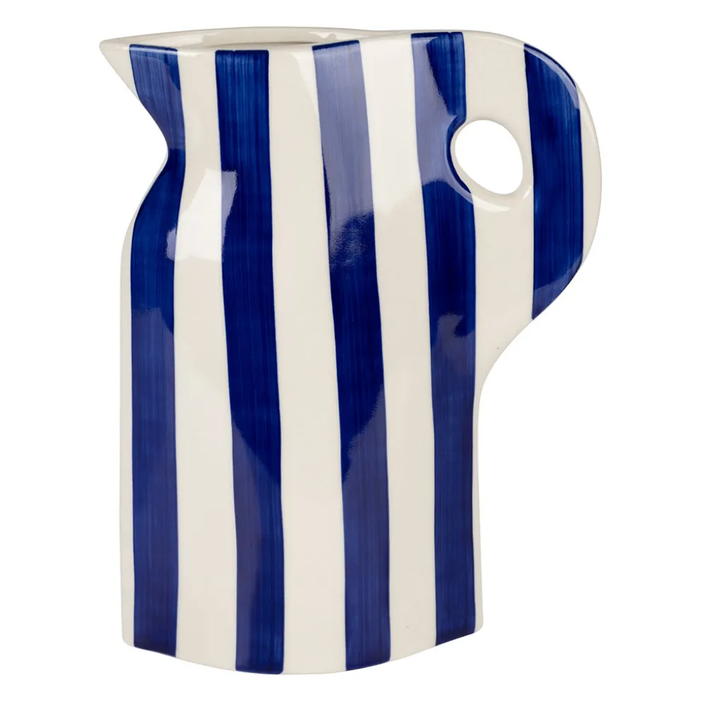Vase pichet en grès indigo h24cm - Artist