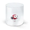 Verre à eau coccinelle rouge en verre borosilicate 25cl