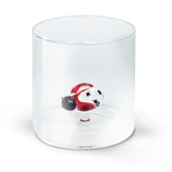 Verre à eau coccinelle rouge en verre borosilicate 25cl