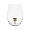 Verre à eau couronne de noël en verre borosilicate 50cl