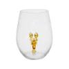 Verre à eau homard en verre borosilicate ambre 50cl