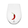 Verre à eau piment en verre borosilicate 50cl