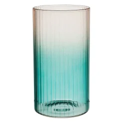 Verre à eau strié rose et sauge 55cl - Adria