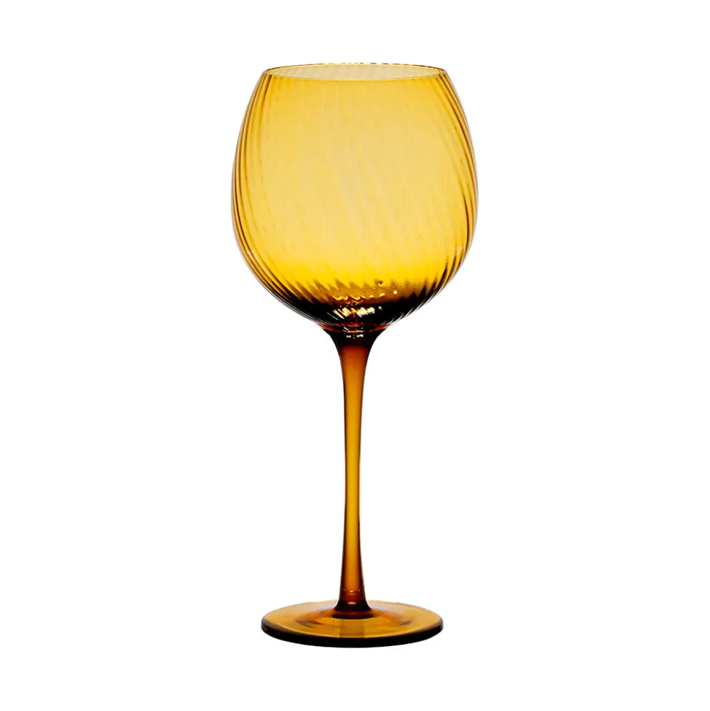 Verre à pied pour vin en verre ambre 60cl - Champart