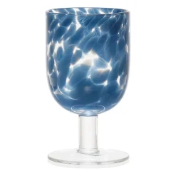Verre à pied verre bleu 30cl - Preline
