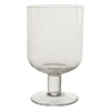 Verre a pied en verre transparent - Pernille